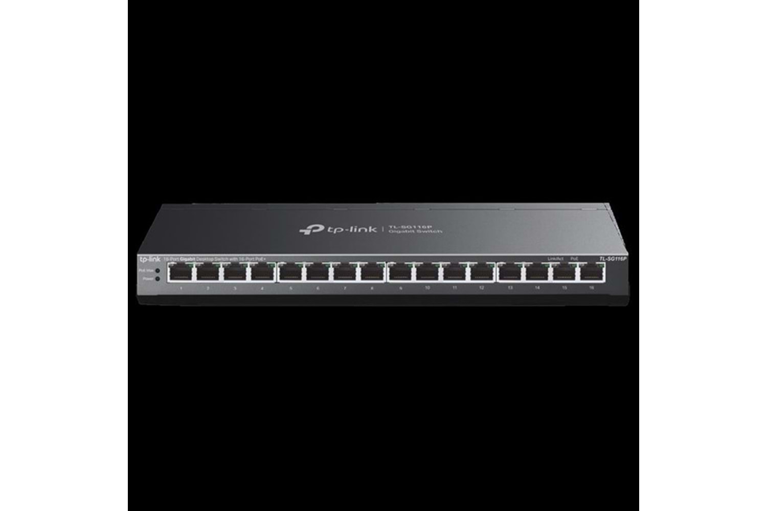 TP-LINK 16port TL-SG116P GIGABIT 120W FULL POE YÖNETİLEMEZ SWITCH