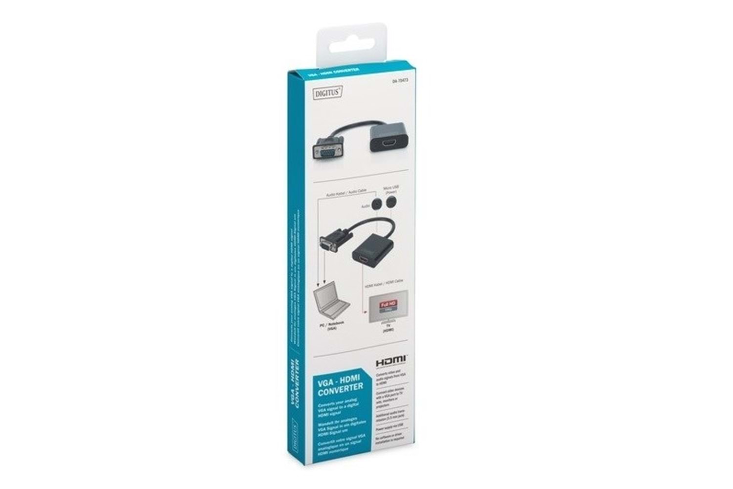 DIGITUS DA-70473 VGA-Hdmı Çevirici +Ses 