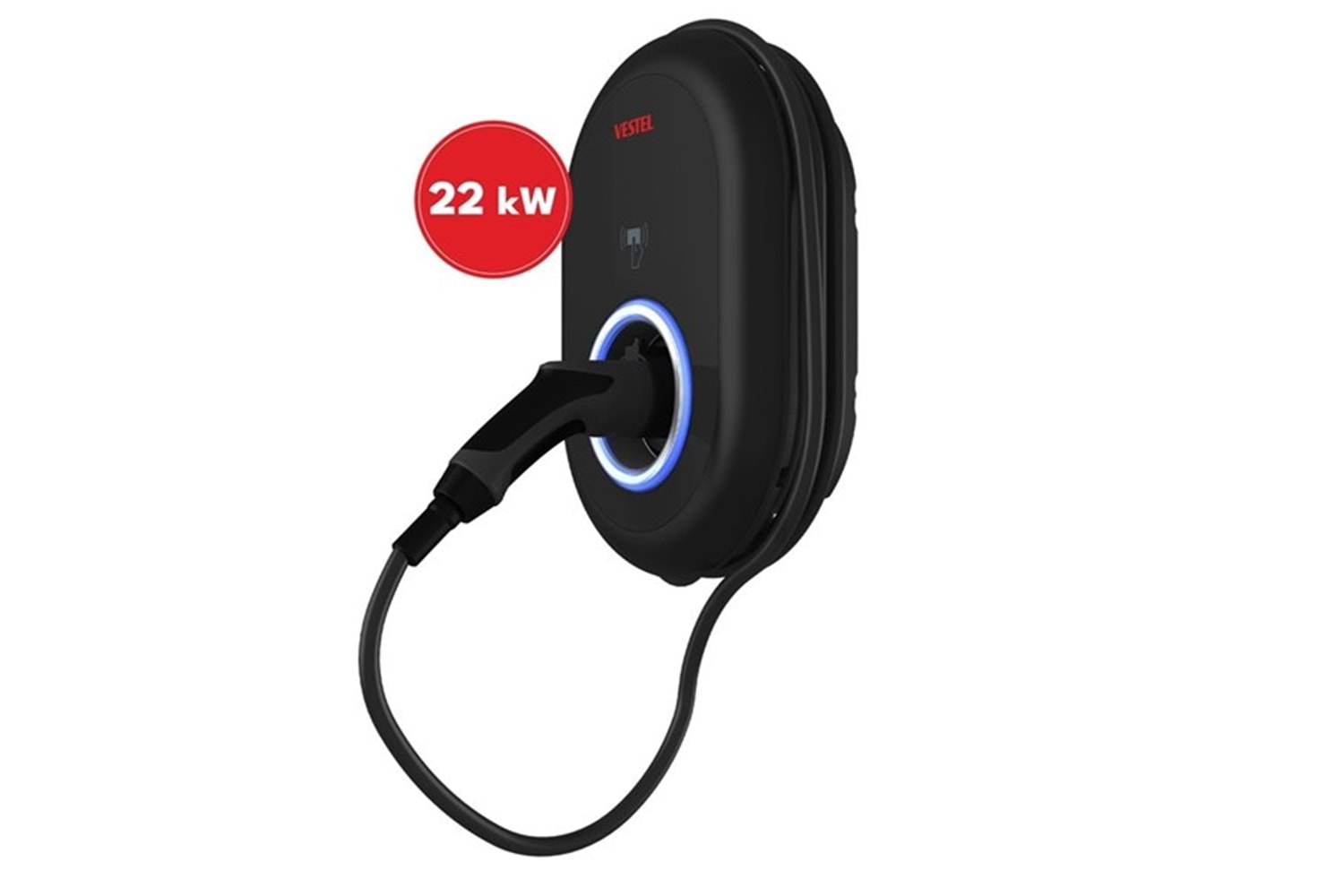 VESTEL Elektrikli Araç Şarj İstasyonu EVC04 22kW Kablolu