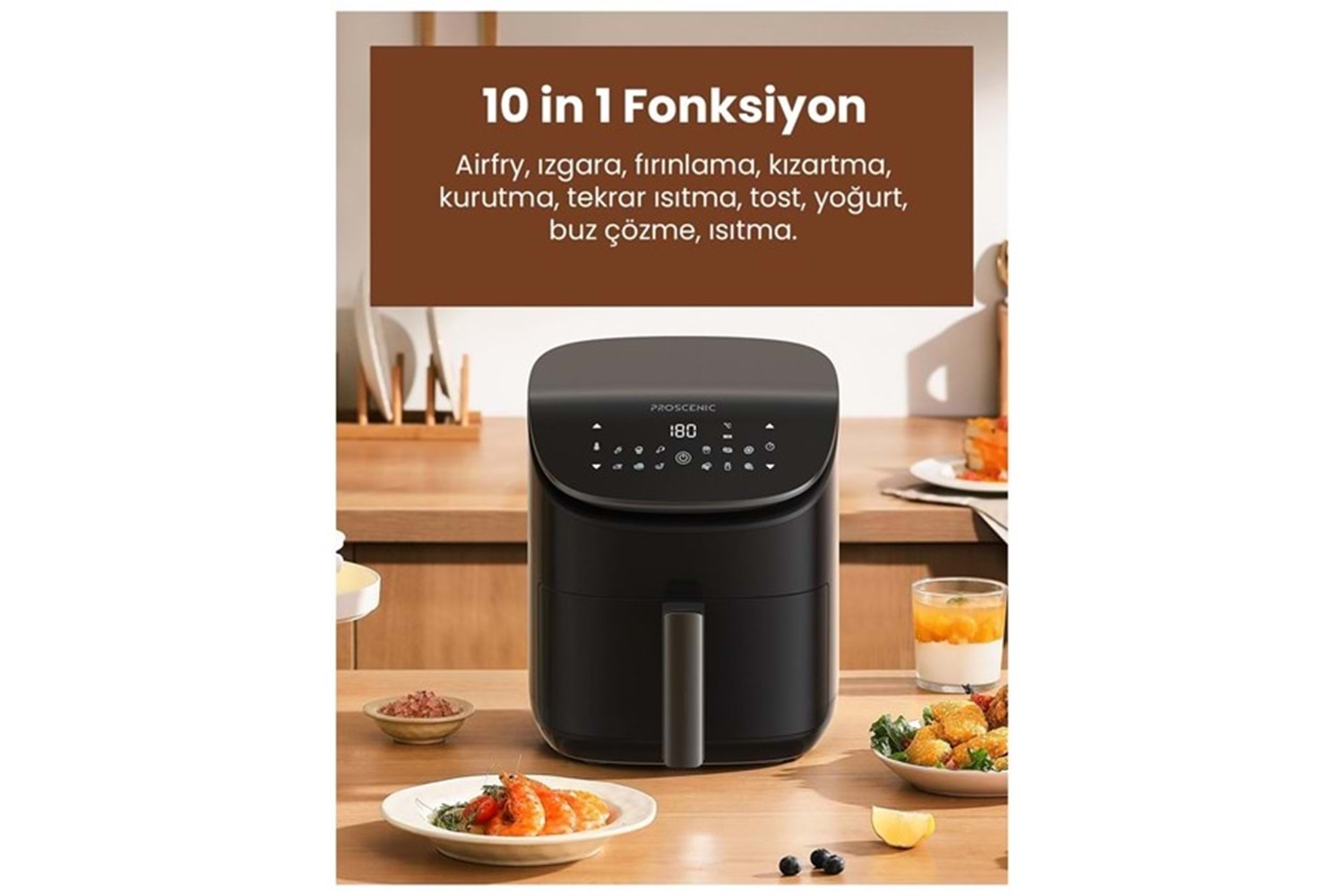 PROSENIC T20 AIR Fryer 3.5L Yagsız Frıtoz