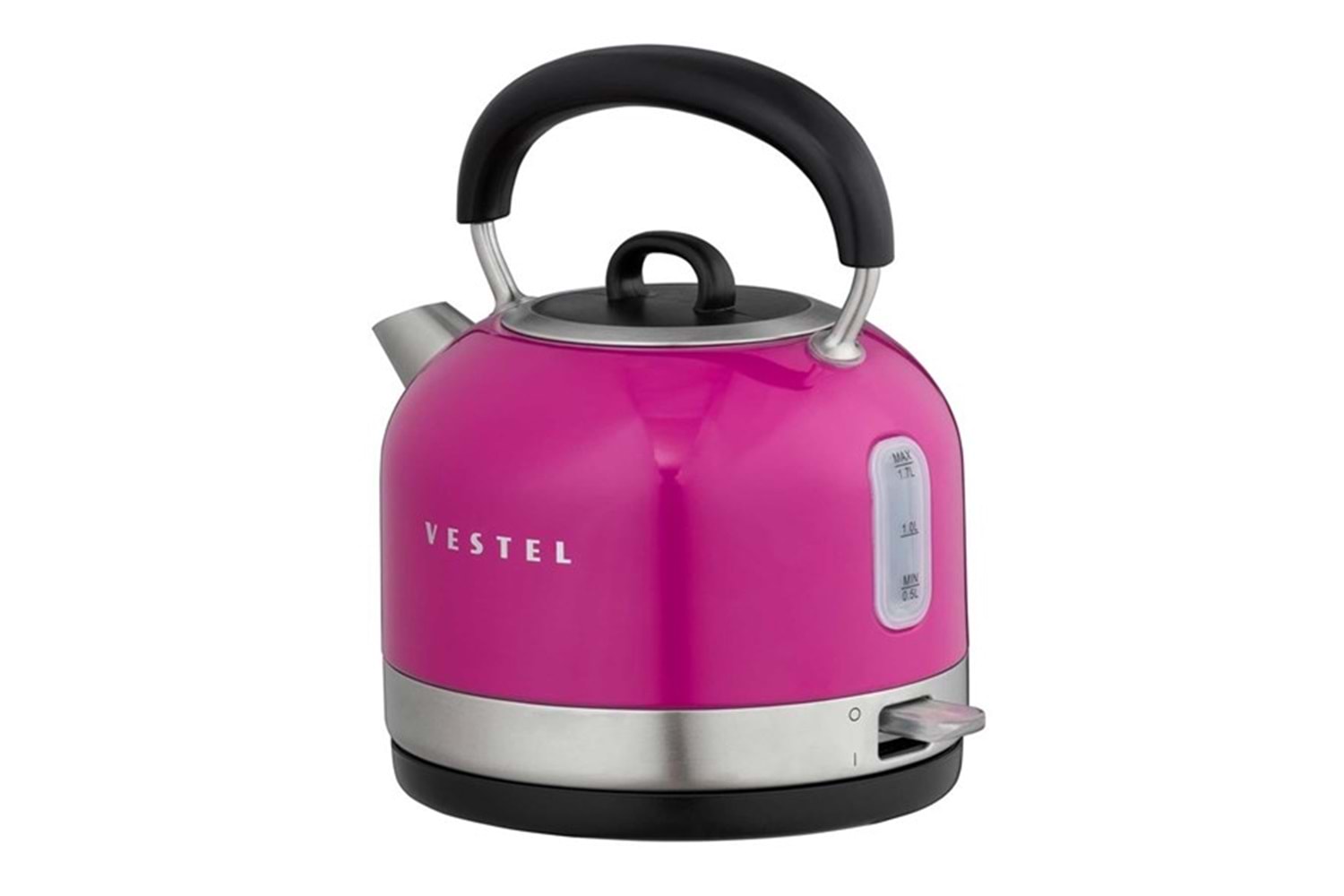 VESTEL Retro Pembe 2200 W 1.7 Lt Celık Kettle