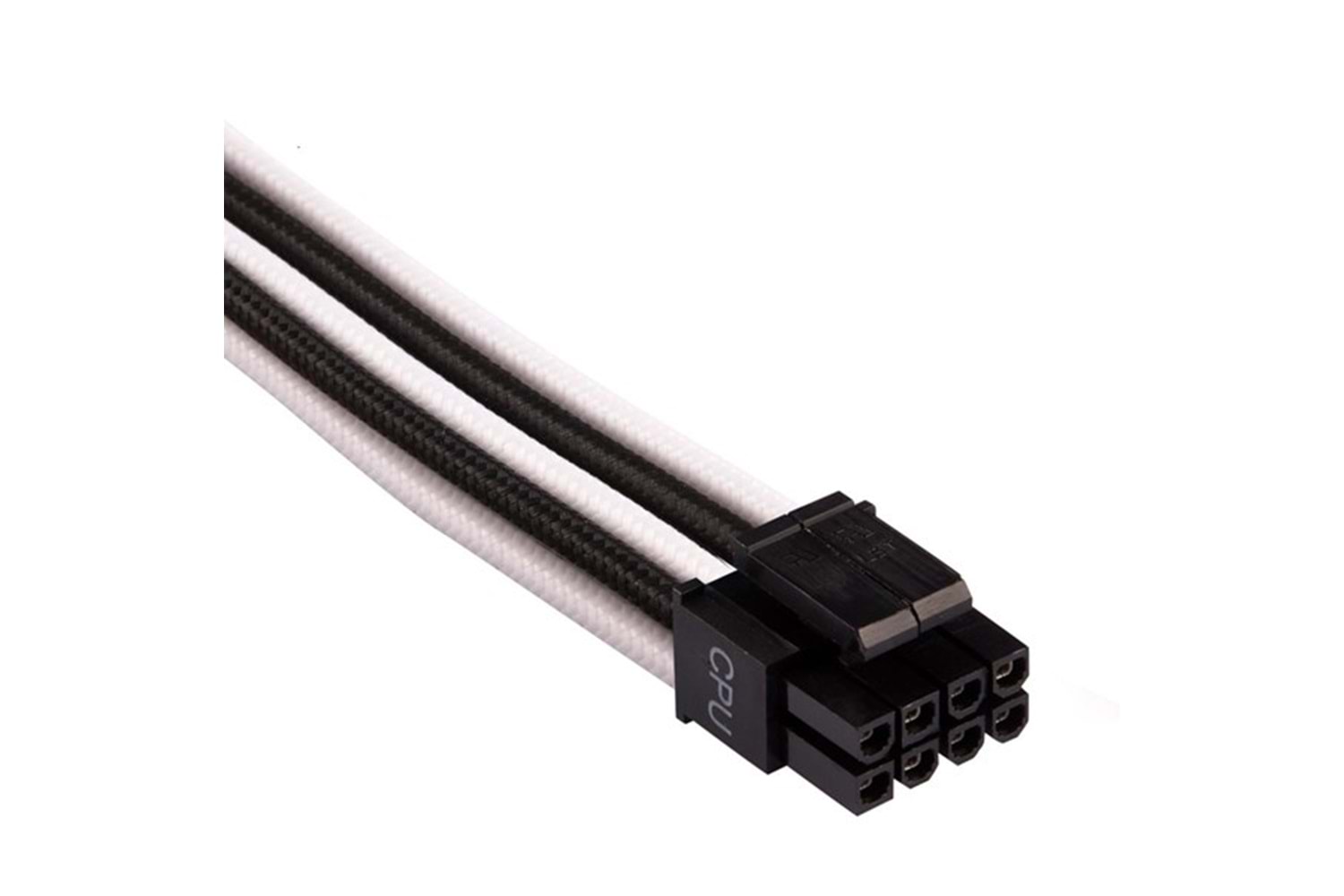 CORSAIR CP-8920241 Premium Type 4 Gen 4 Örgülü EPS12V/ATX12V 4+4 Pin İşlemci Güç Kablosu Siyah-Beyaz