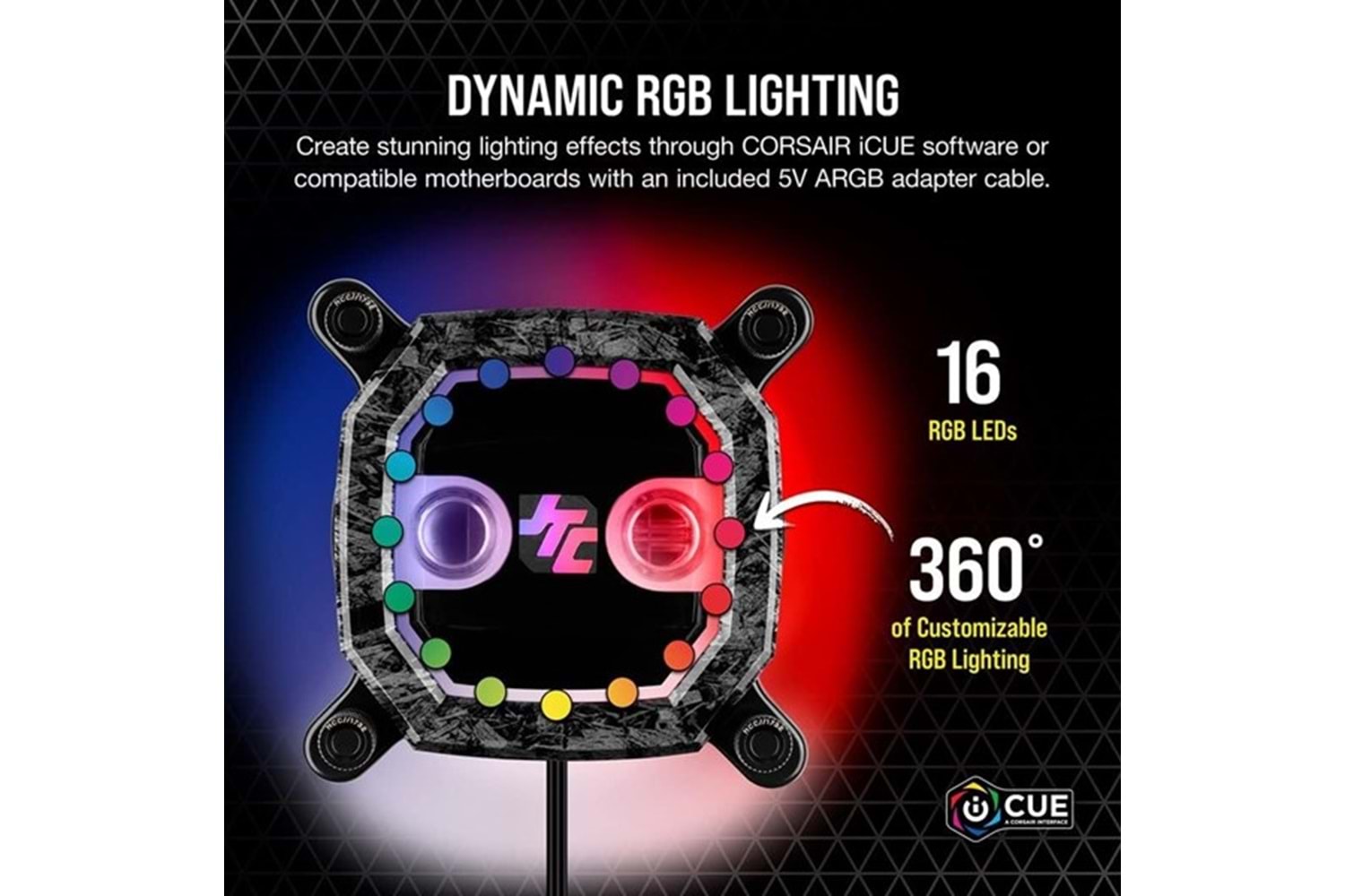 CORSAIR CX-9010020-Ww Hydro X Serisi XC8 RGB PRO CPU Su Bloğu JayzTwoCents Sürümü (1700/1200/AM4)