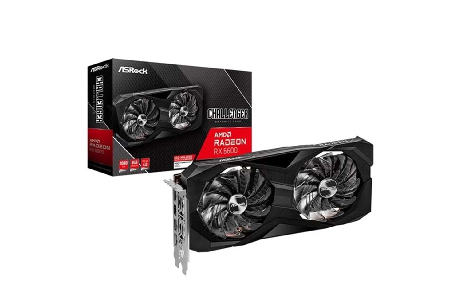 ASROCK 8GB RX6600 Challenger D 8GB OC GDDR6 128bit HDMI-DP PCIE 4.0