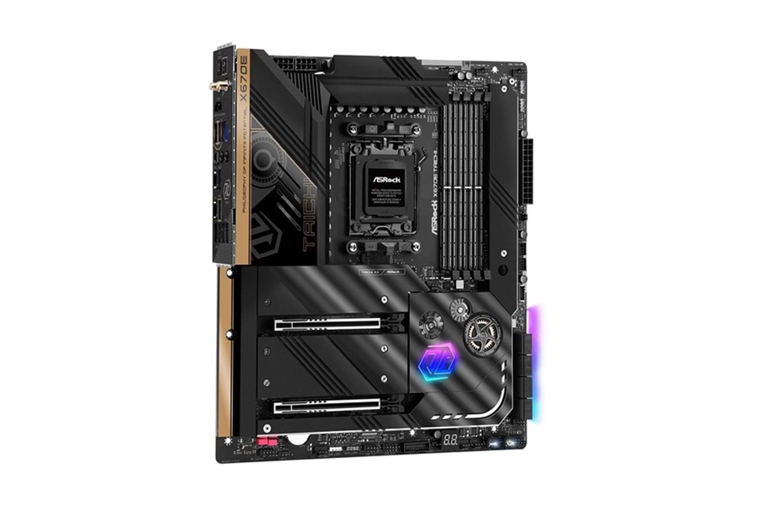 ASROCK X670e TAICHI WIFI-6E DDR5 HDMI-DP PCIE 5.0 AM5 ATX