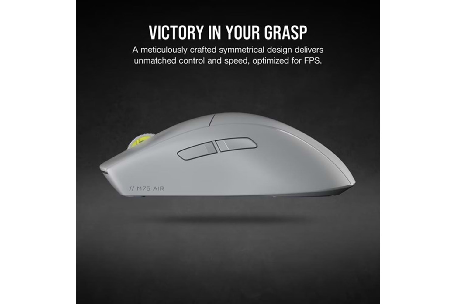 CORSAIR M75 AIR WIRELESS ULTRA LIGHTWEIGHT 26000dpi KABLOSUZ GAMING MOUSE GRI