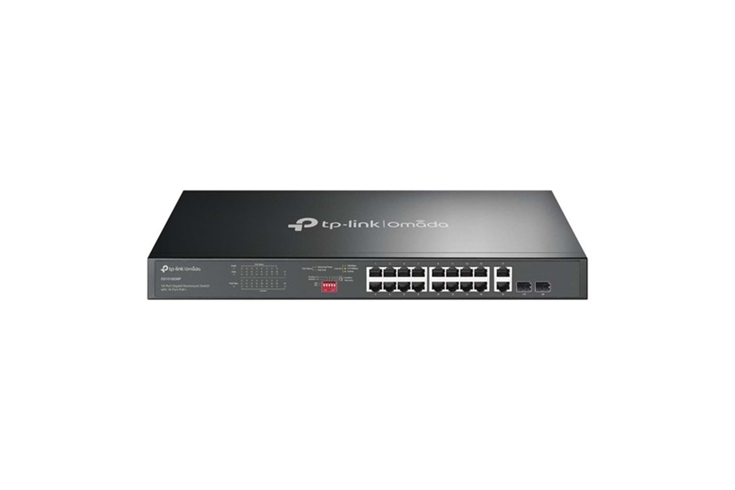 TP-LINK 16port Ds1018GMP GIGABIT 2-SFP 250W FULL POE YÖNETİLEMEZ SWITCH