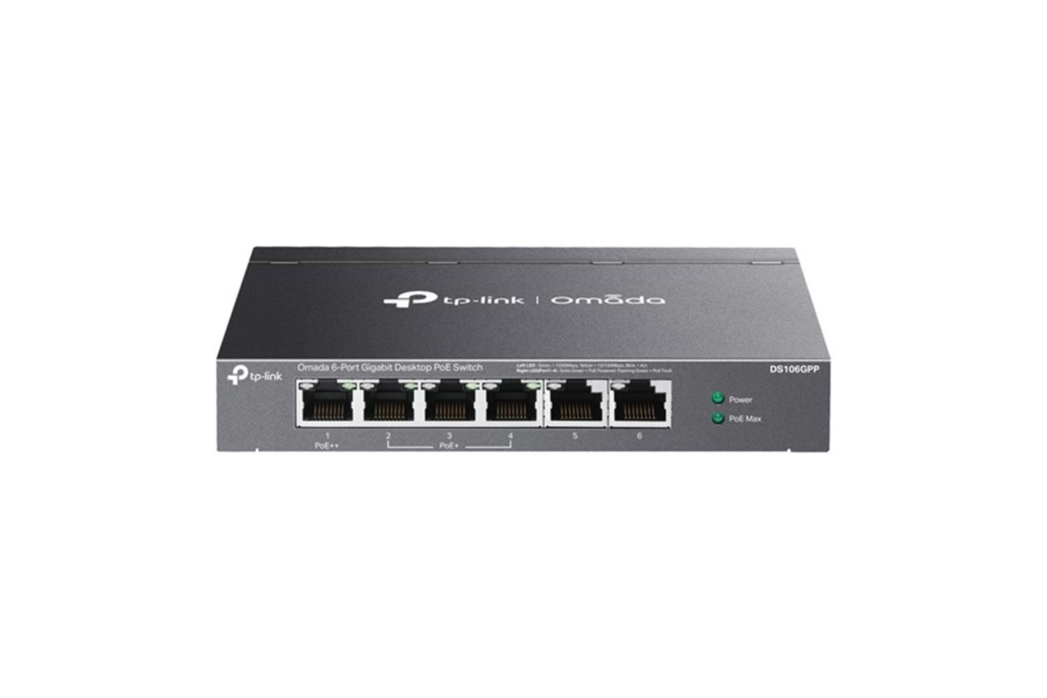 TP-LINK 5port DS106GPP GIGABIT 60W 3port POE YÖNETİLEMEZ SWITCH