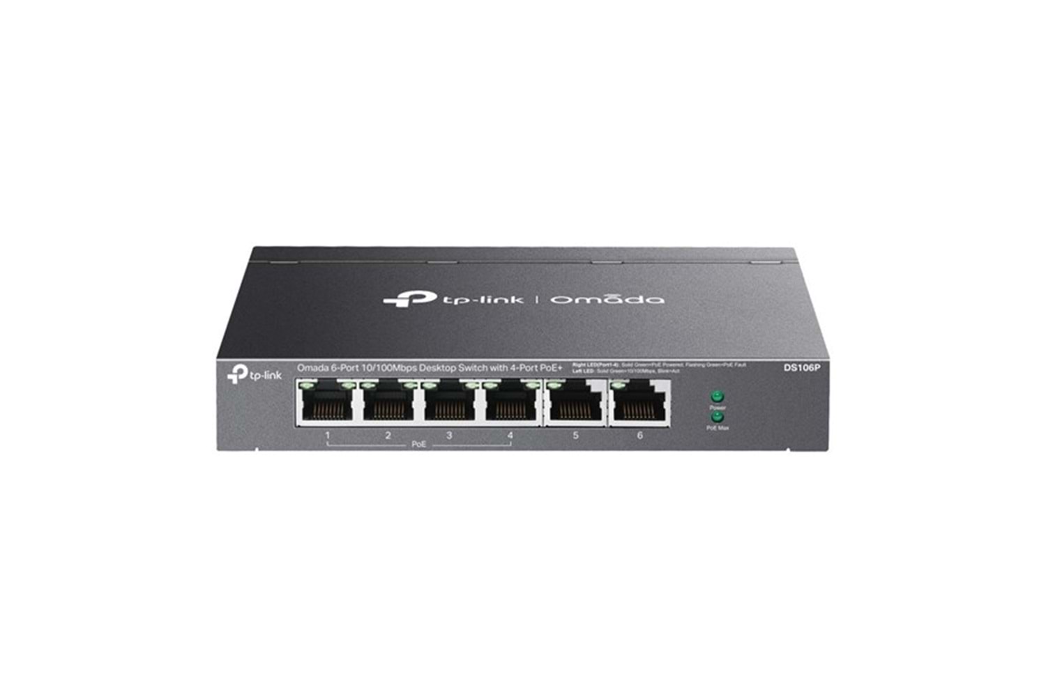 TP-LINK 5port DS106P 10/100 67W 4port POE YÖNTİLEMEZ SWITCH