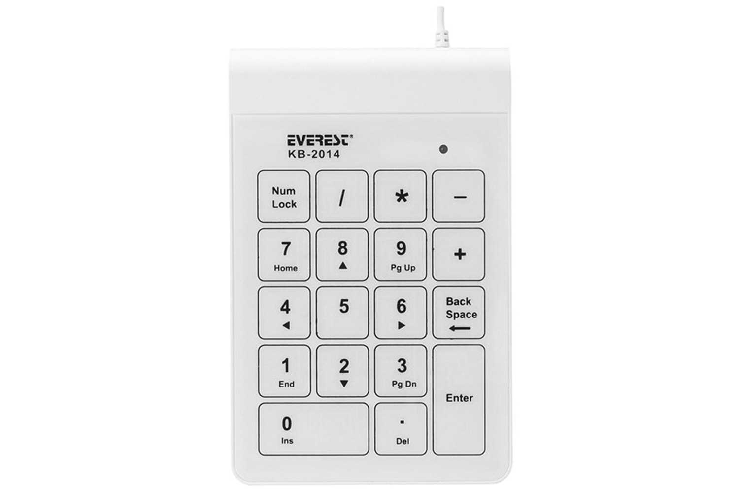 EVEREST KB-2014 Beyaz Usb Dokunmatik Numerik Standart Klavye