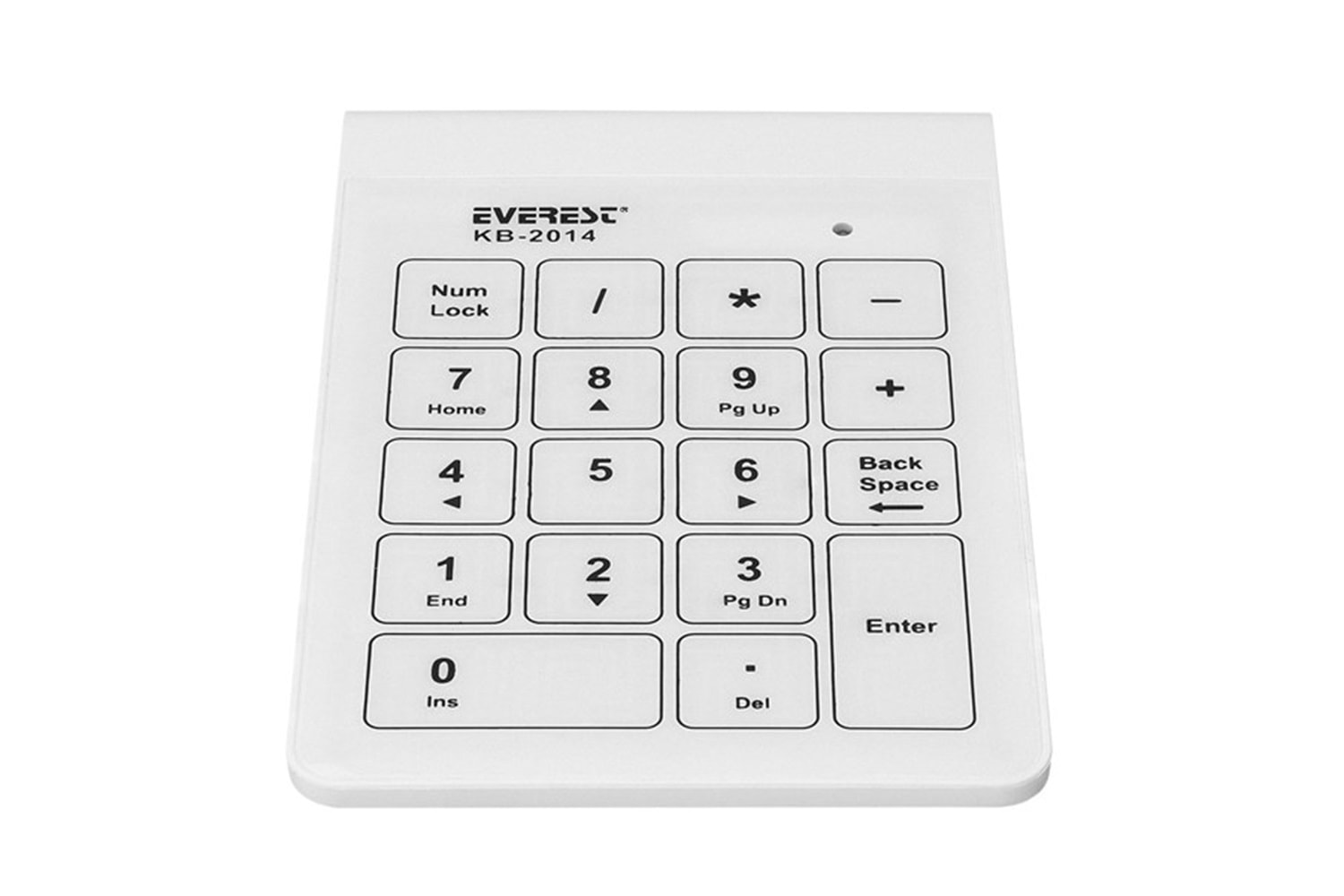 EVEREST KB-2014 Beyaz Usb Dokunmatik Numerik Standart Klavye