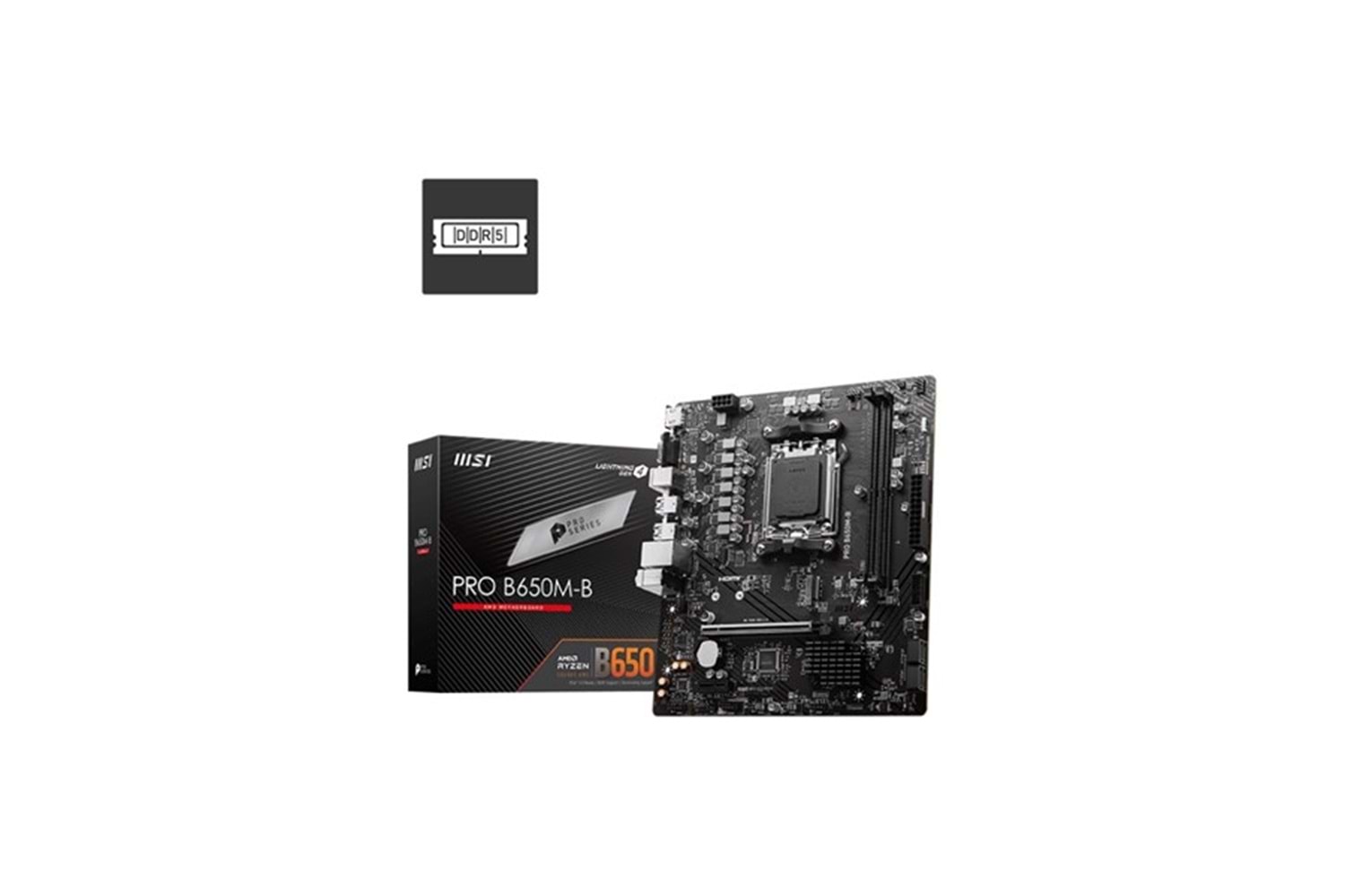 MSI PRO B650M-B DDR5 HDMI PCIe 16X v4.0 AM5 mATX