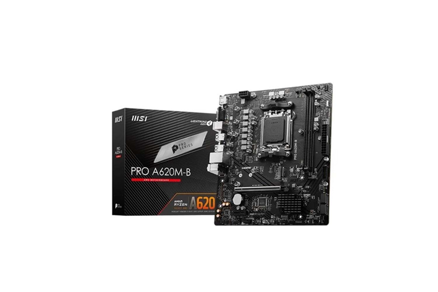 MSI PRO A620M-B DDR5 HDMI PCIE 4.0 AM5 mATX