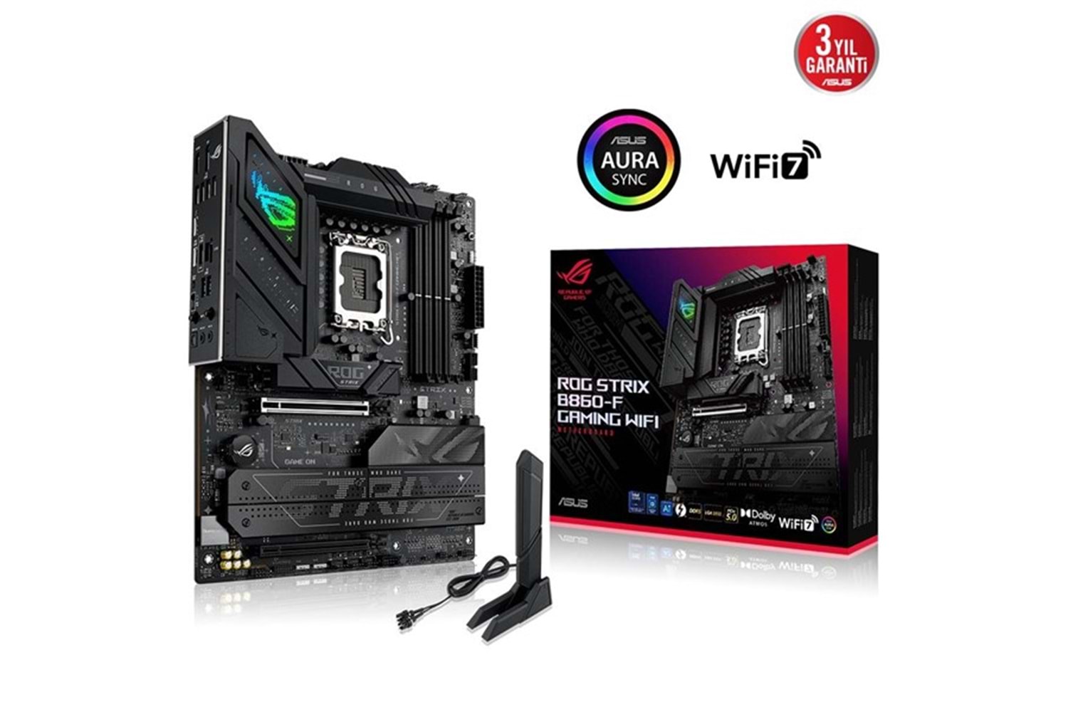 ASUS ROG STRIX B860-F GAMING WIFI-7 DDR5 HDMI DP PCIE 5.0 1851p ATX