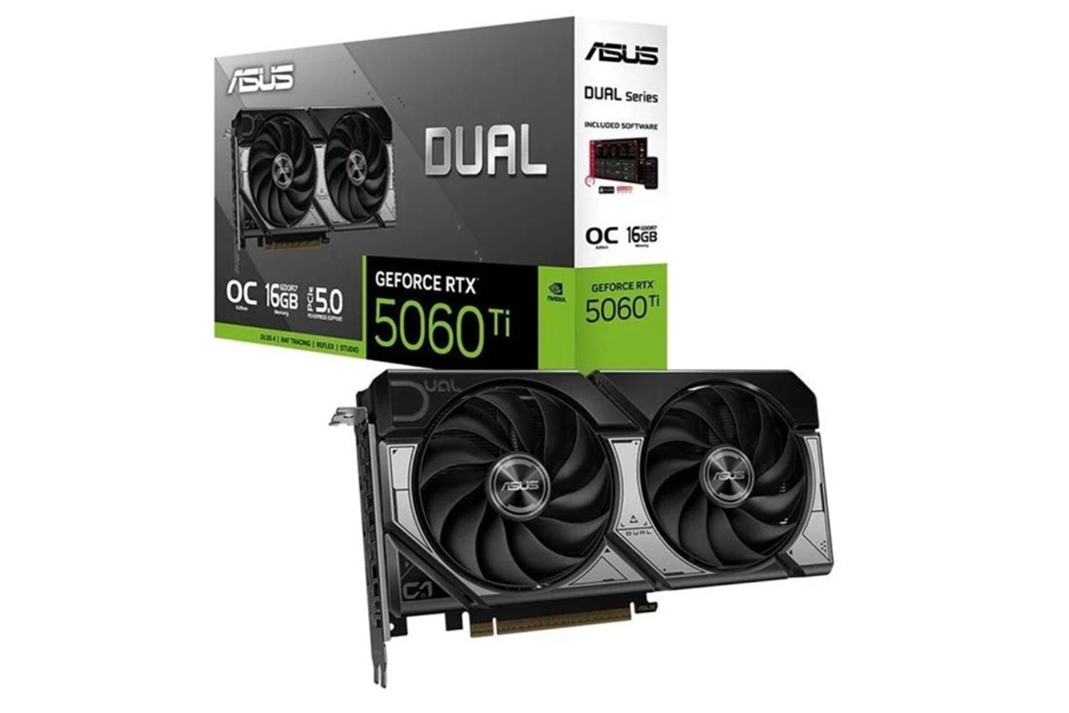 ASUS 16GB DUAL RTX5060TI-O16G GDDR7 128bit HDMI DP PCIe 5.0