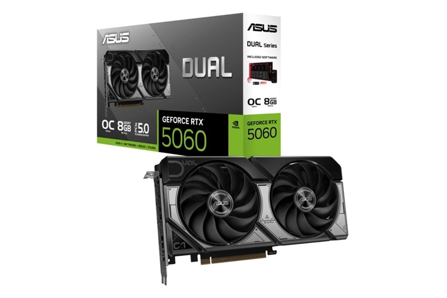 ASUS 8GB DUAL RTX5060-O8G GDDR7 128bit HDMI DP PCIe 5.0