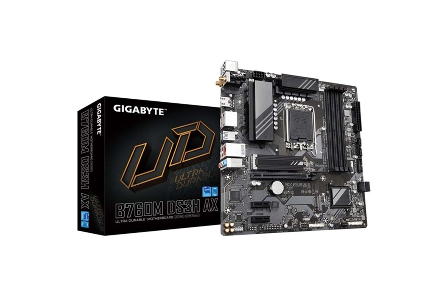 GIGABYTE B760M DS3H AX WIFI-6E DDR4 HDMI TYPE-C DP PCIE 4.0 1700p mATX