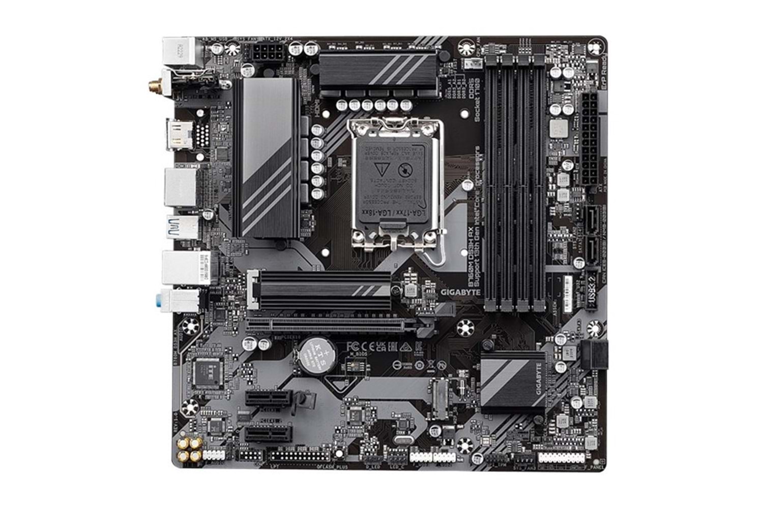 GIGABYTE B760M DS3H AX WIFI-6E DDR4 HDMI TYPE-C DP PCIE 4.0 1700p mATX