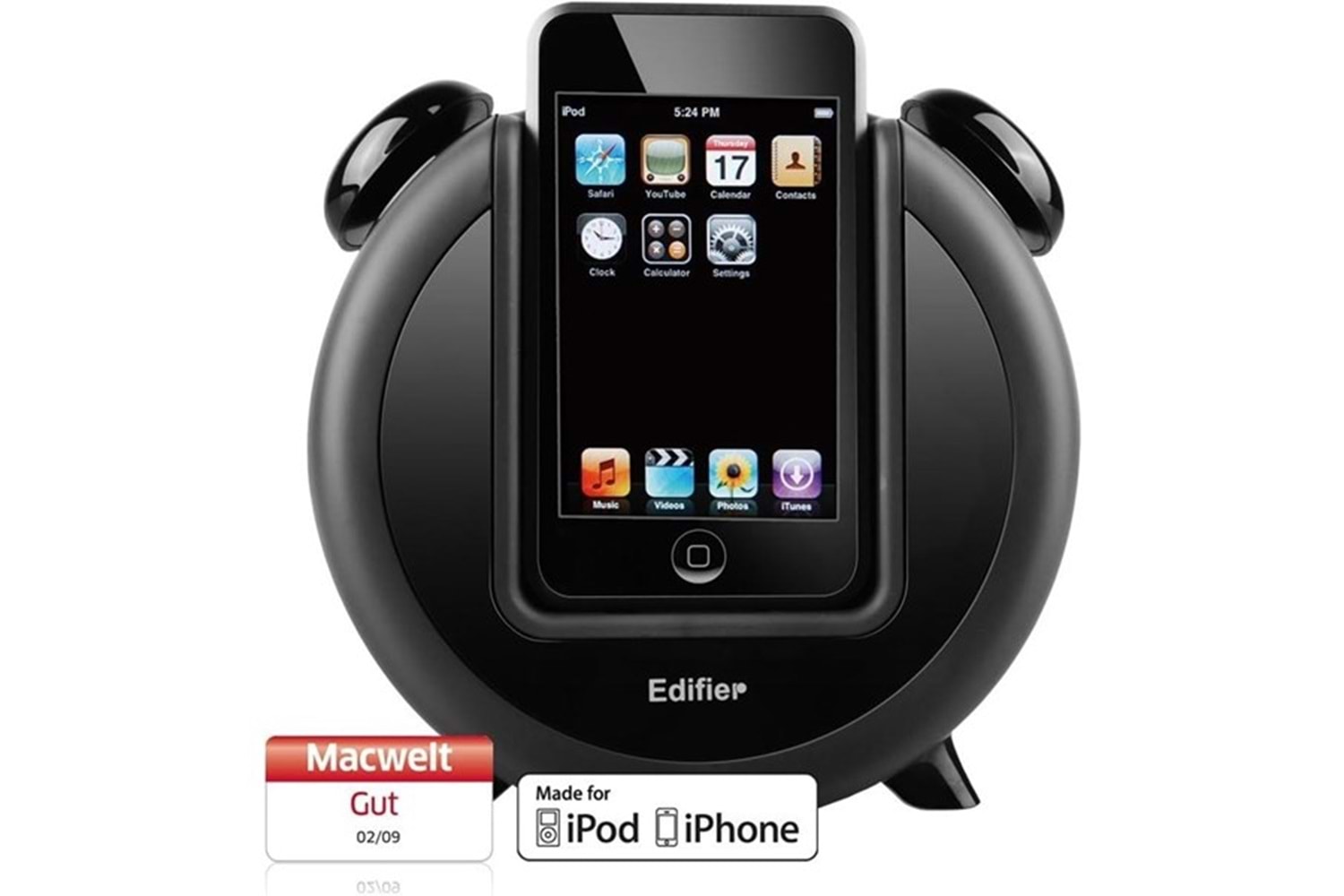 EDIFIER IF200 Plus Alarmlı iPod/iPhone Siyah Bluetooth Speaker
