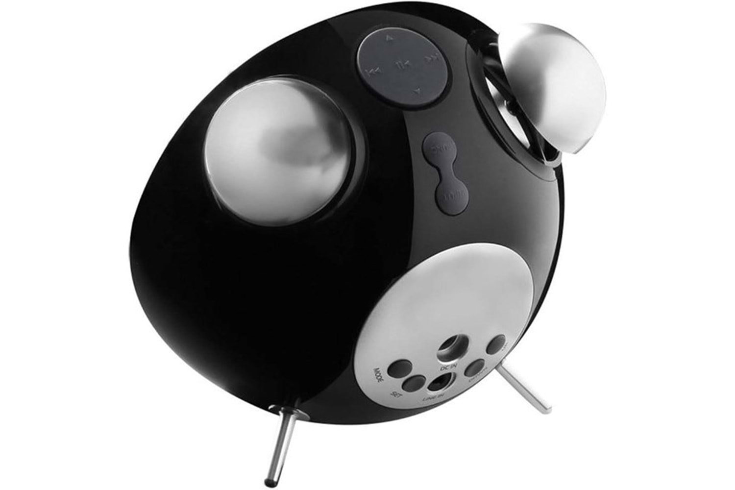 EDIFIER IF230B Tick Tock Dock 9W RMS iPod iPhone Uyumlu FM Radyolu Siyah Bluetooth Hoparlör