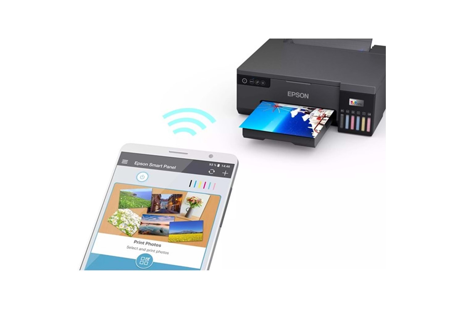 EPSON A4 L8050 Renkli Fotoğraf Yazıcısı Tanklı Usb,Kablosuz