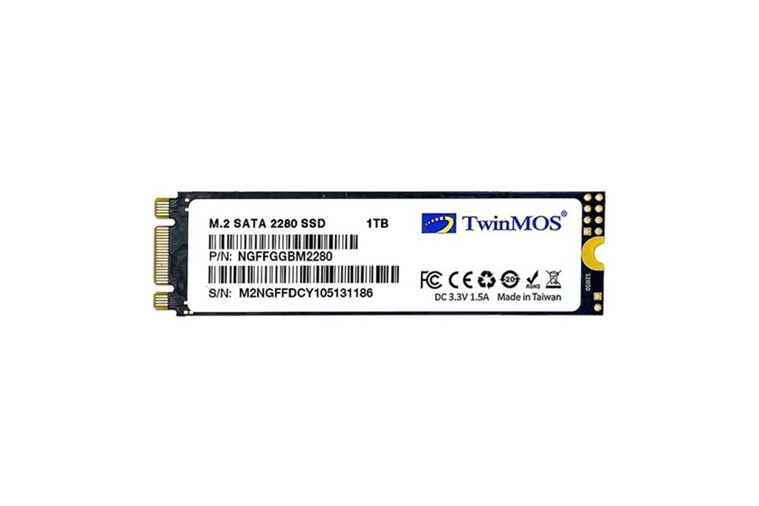 TWINMOS 1TB NGFFGGBM2280 580-550MB/s M2 SATA-3 DİSK