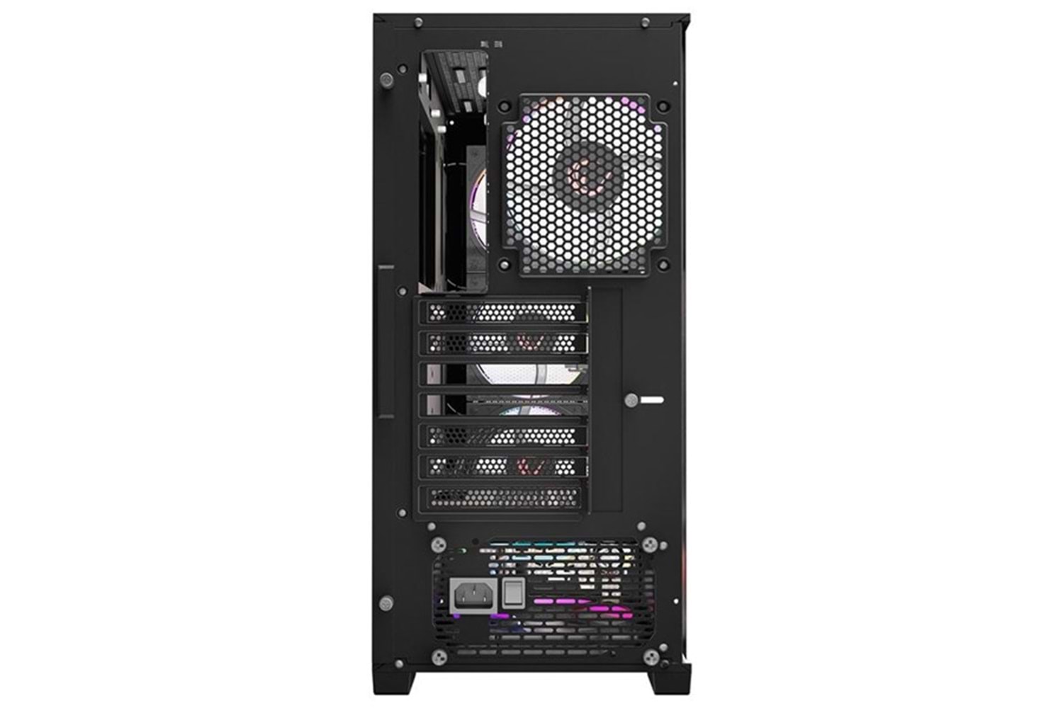 RAMPAGE 750W 80+ BRONZE VOYAGER 4-RGB FANLI GAMING MID-TOWER PC KASASI