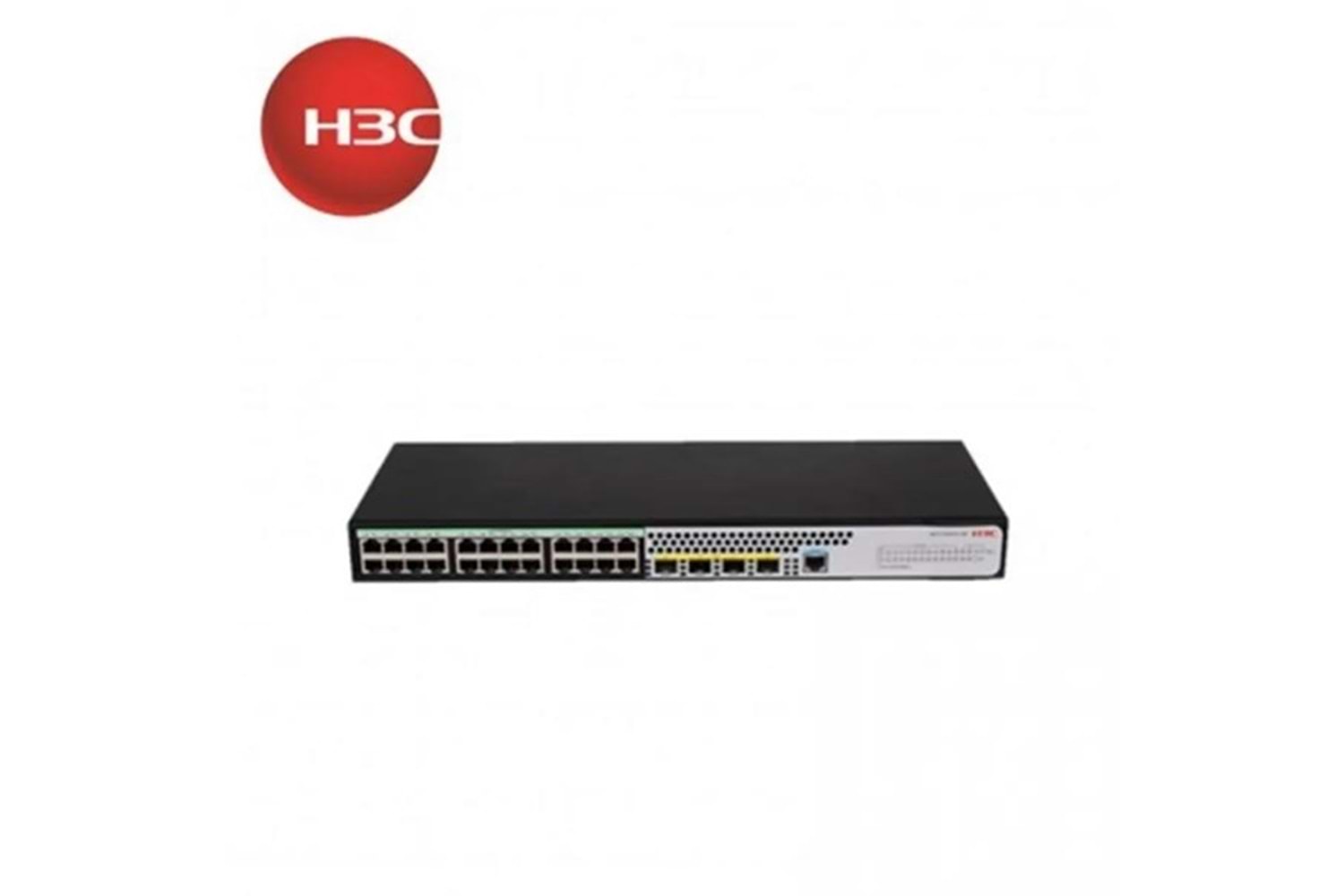 H3C 24port S1850V2-28X-HPWR GIGABIT 4-10GBE SFP+ 370W FULL POE YÖNETİLEBİLİR SWITCH 