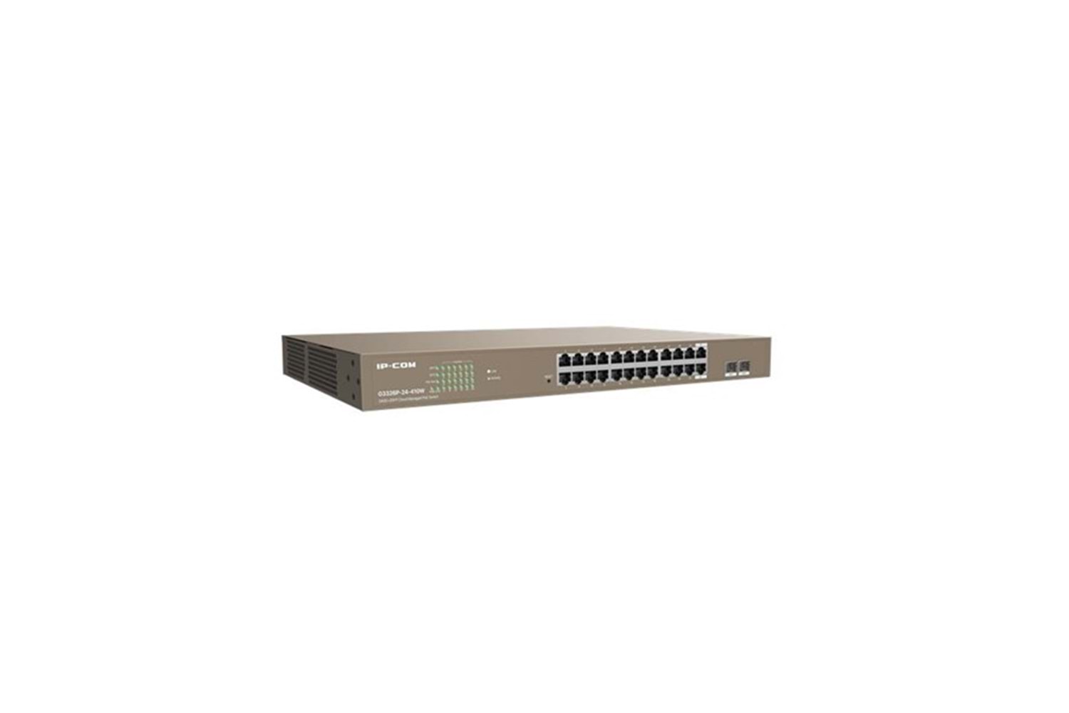 IP-COM 24port G3326P-24-410W GIGABIT 2-SFP UPLINK L2 YÖNETİLEBİLİR 370W POE RACKMOUNT SWITCH 