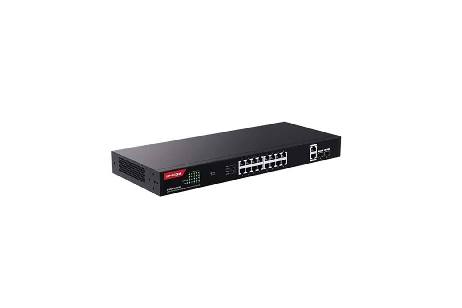IP-COM 16port G1120P-16-250W GIGABIT 2-UPLINK 2-SFP 230W TAM POE RACKMOUNT SWITCH 