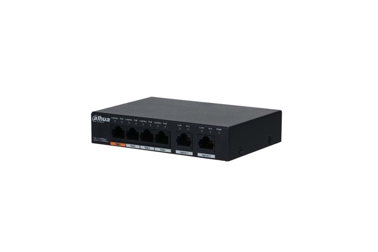 DAHUA 4port PFS3006-4GT-60 Gigabit 60w Full PoE Yönetilemez Switch