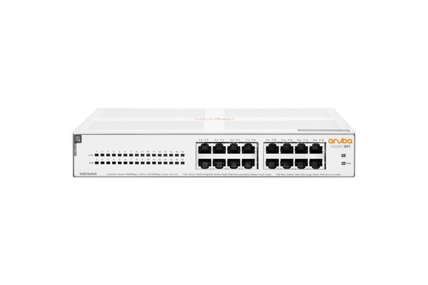 ARUBA 16port Instant On R8R48A GIGABIT 124W 4port POE SWITCH
