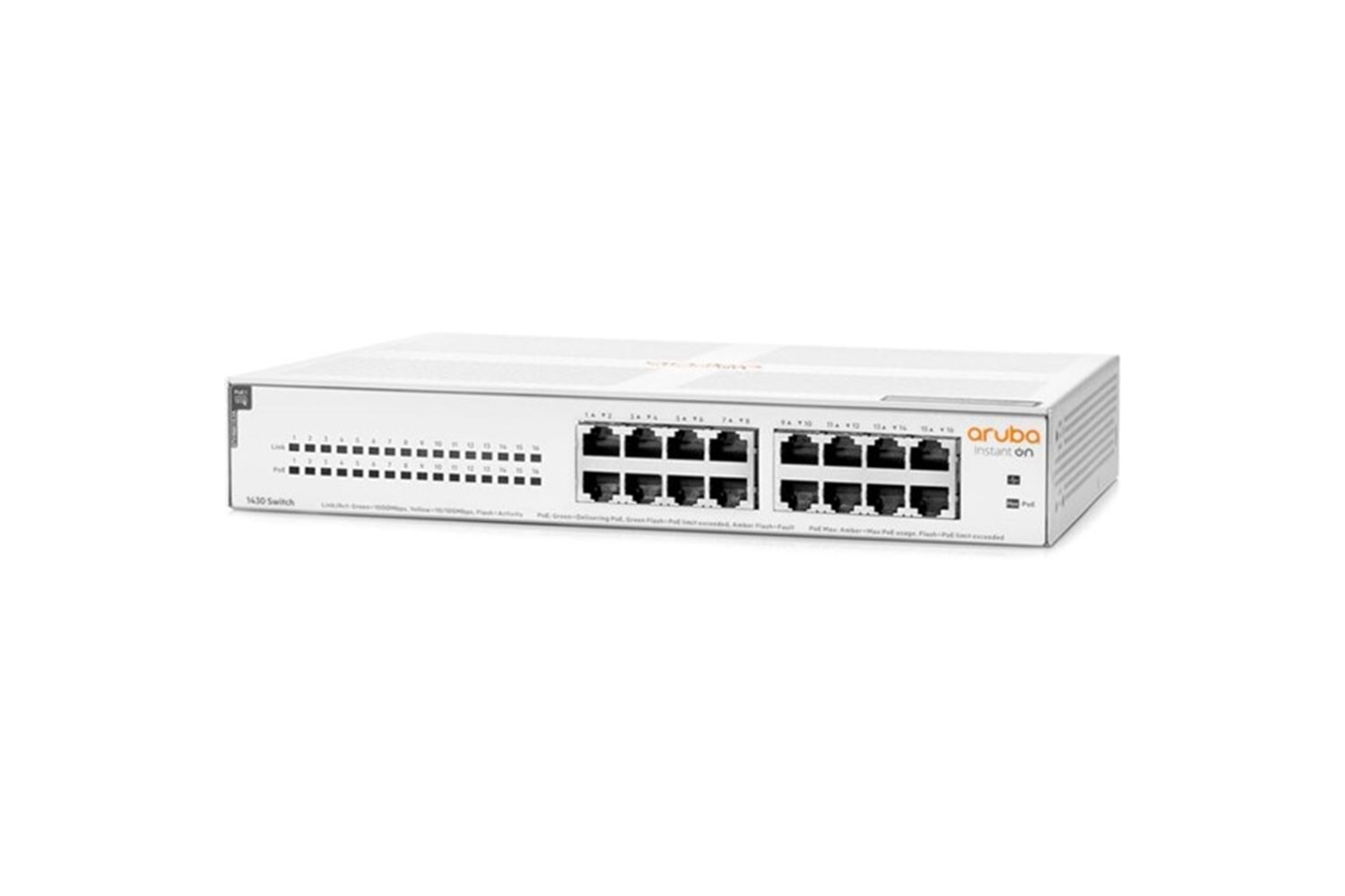 ARUBA 16port Instant On R8R48A GIGABIT 124W 4port POE SWITCH