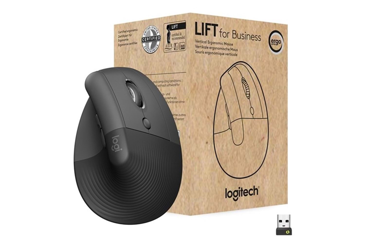LOGITECH LIFT Kablosuz Dikey Kurumsal Mouse 910-006473