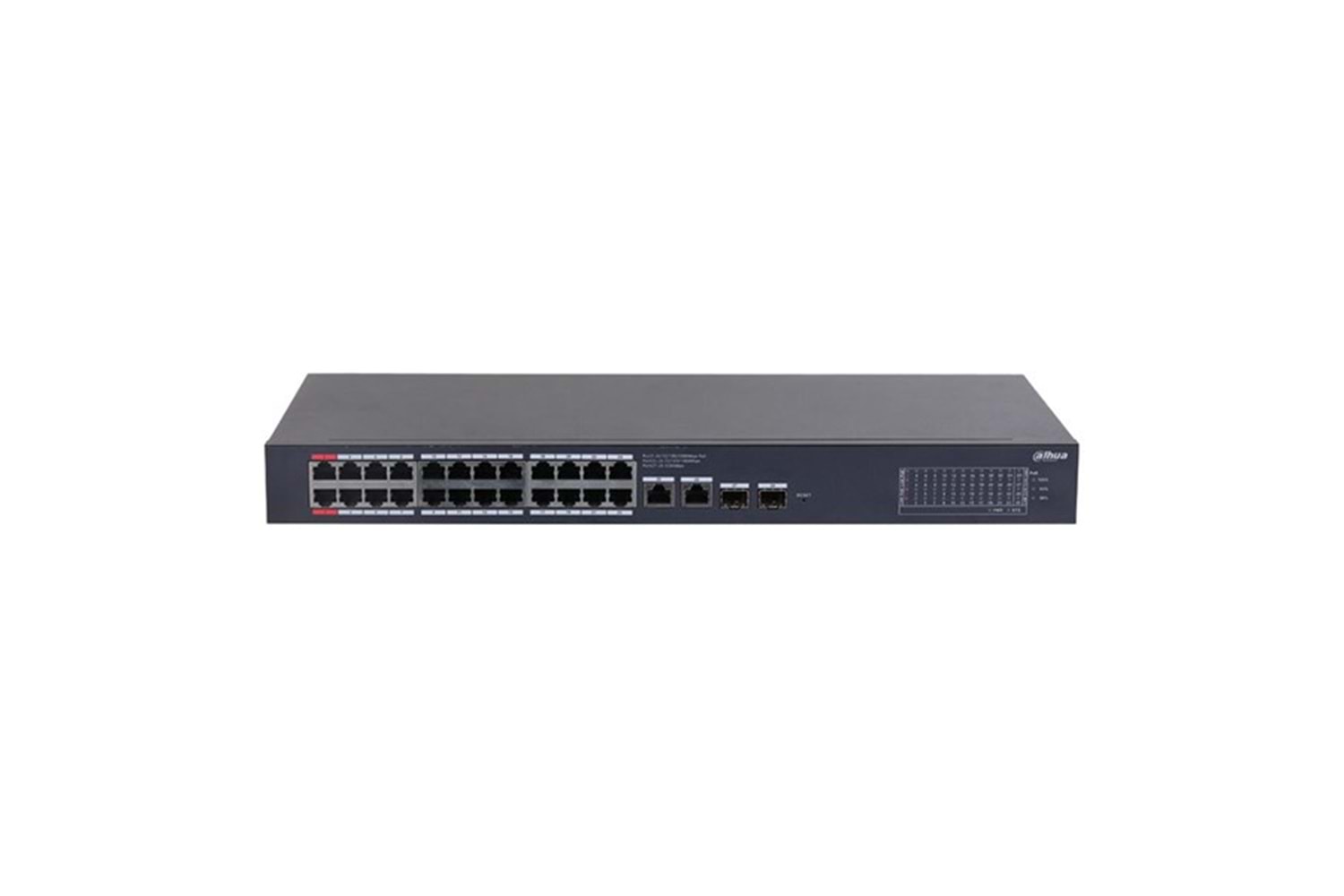 DAHUA 24port CS4228-24GT-240 Gigabit 2-FSP 2-Uplink 240w Full PoE Cloud Switch