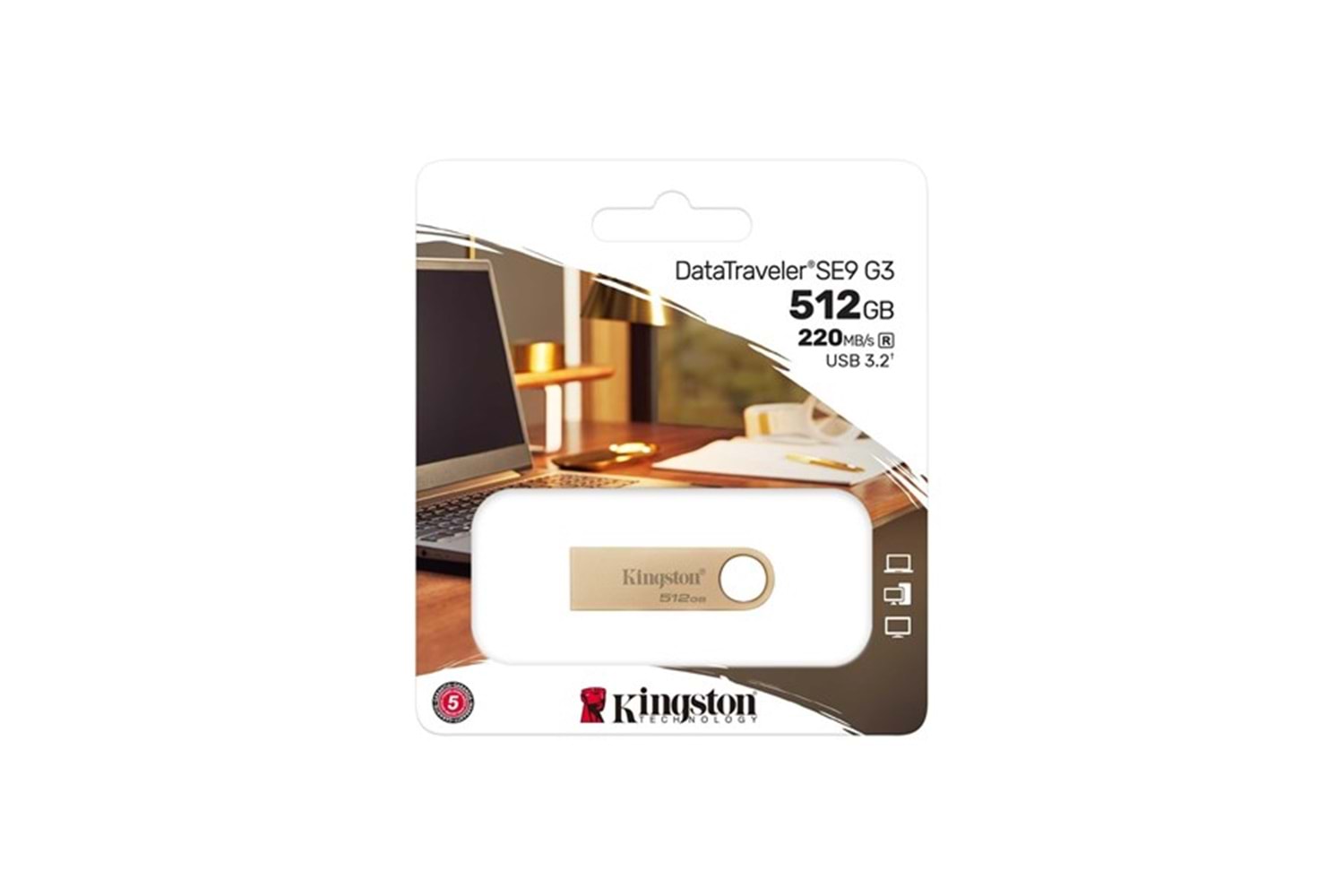KINGSTON 512GB DataTraveler SE9 G3 DTSE9G3/512GB USB 3.2 BELLEK