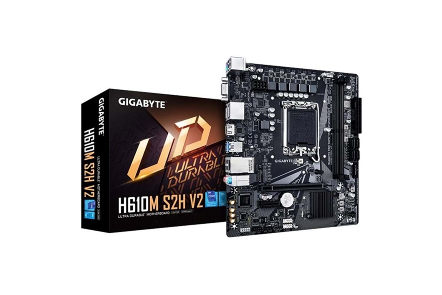 GIGABYTE H610M S2H v2 DDR5 HDMI DVI DP PCIe 16X v4.0 1700p mATX