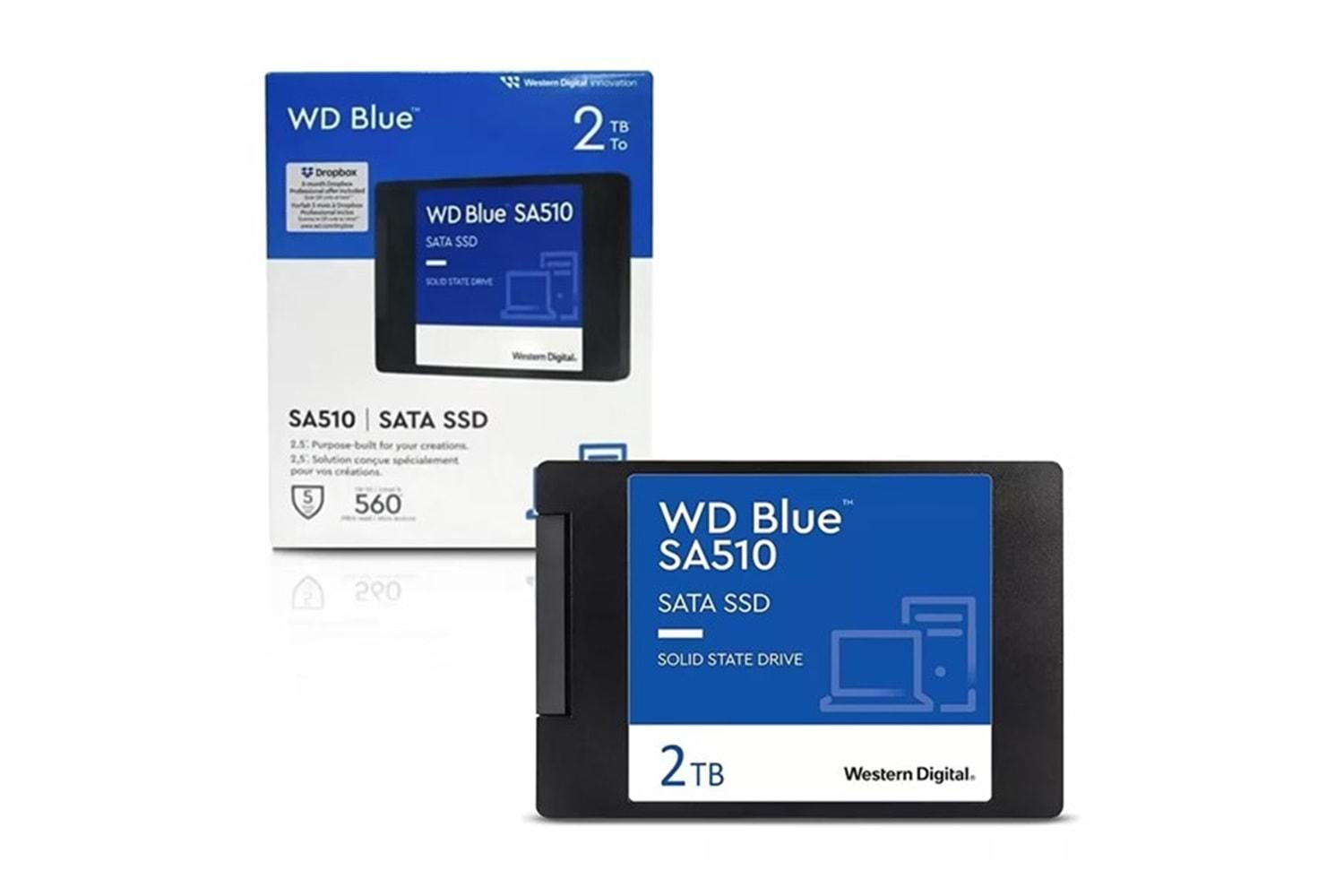 WD 2TB BLUE SA510 WDS200T3B0A 560-520MB/s SSD SATA-3 DİSK