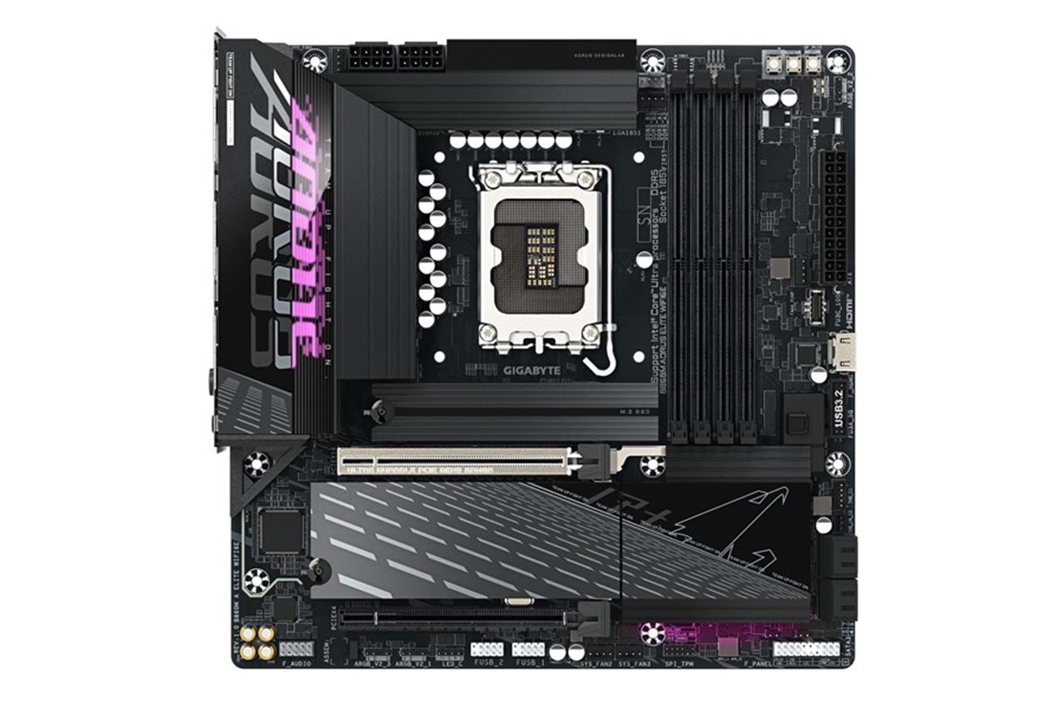 GIGABYTE B860M AORUS ELITE WIFI6E DDR5 HDMI-DP TYPEC PCIE 5.0 1851P mATX