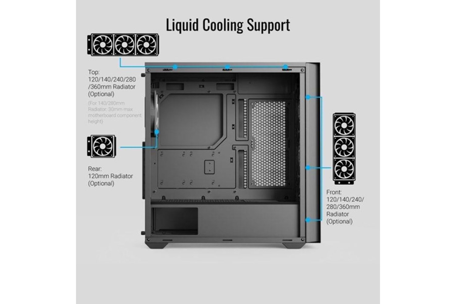AEROCOOL D502A GAMING MID-TOWER PC KASASI