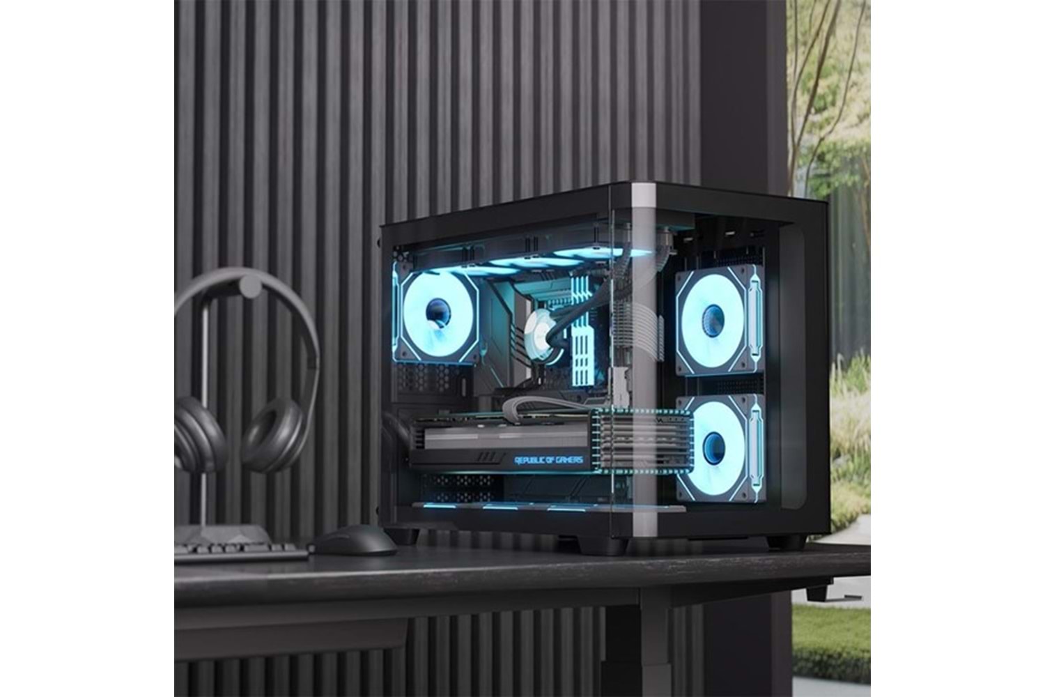 AEROCOOL P300C GAMING MINI-TOWER PC KASASI