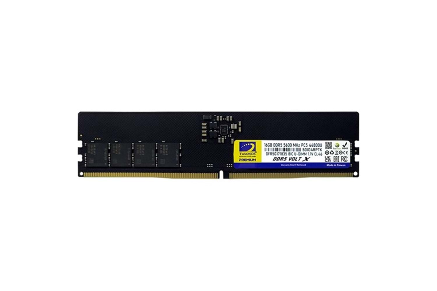 TWINMOS 16GB DDR5 5600MHZ PC RAM VALUE TMD516GB5600U46WO