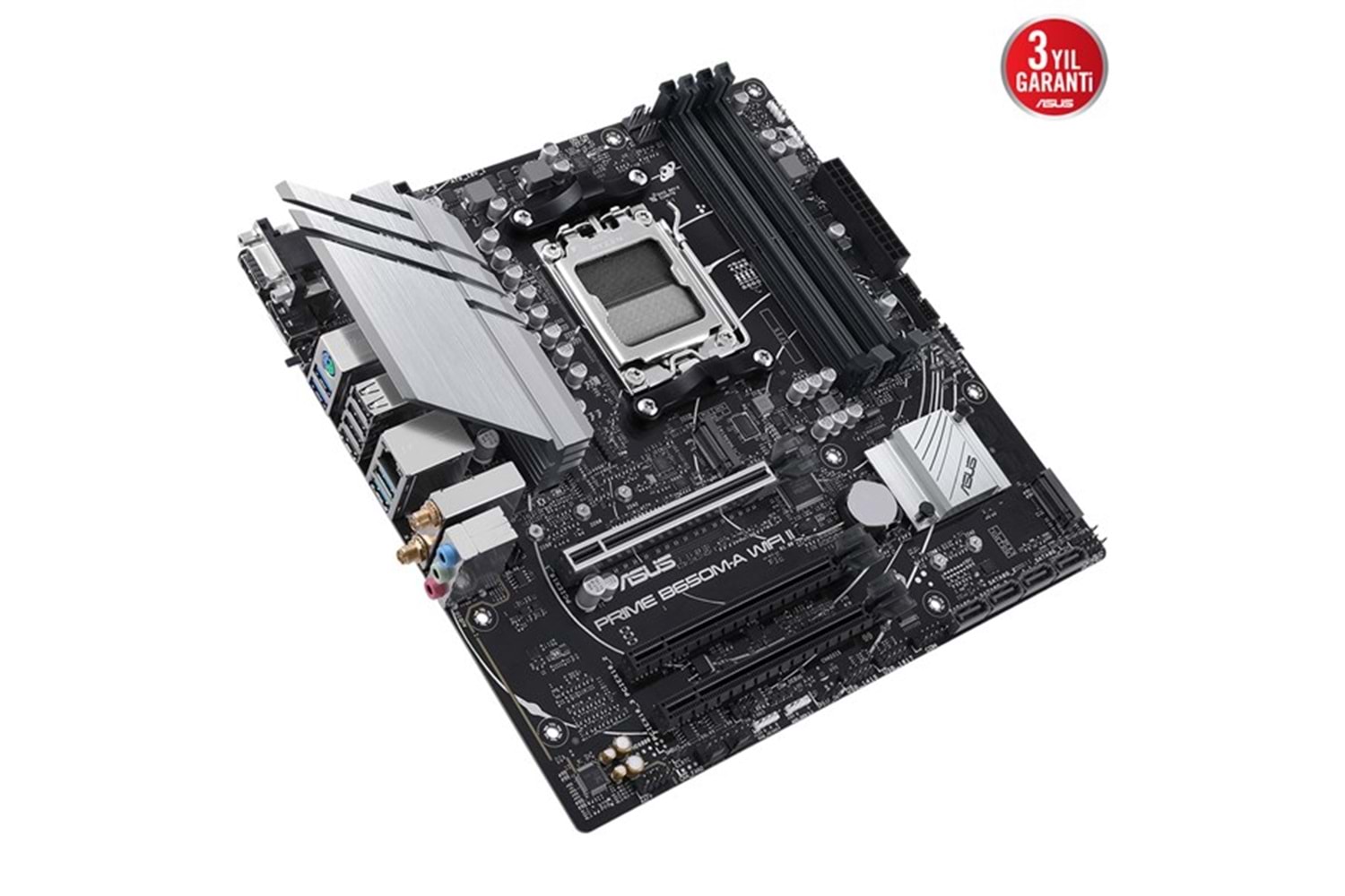 ASUS PRIME B650M-A WIFI II DDR5 HDMI DP PCIe 16X v4.0 AM5 mATX	