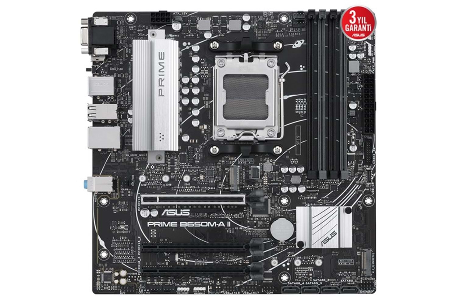 ASUS PRIME B650M-A II-CSM DDR5 HDMI-DP PCIE 4.0 AM5 mATX KURUMSAL ANAKART