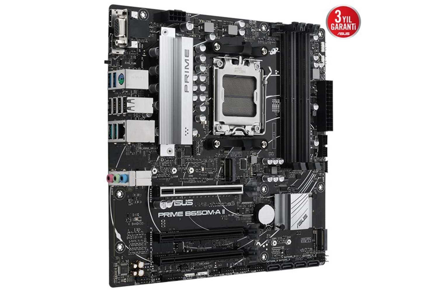 ASUS PRIME B650M-A II-CSM DDR5 HDMI-DP PCIE 4.0 AM5 mATX KURUMSAL ANAKART