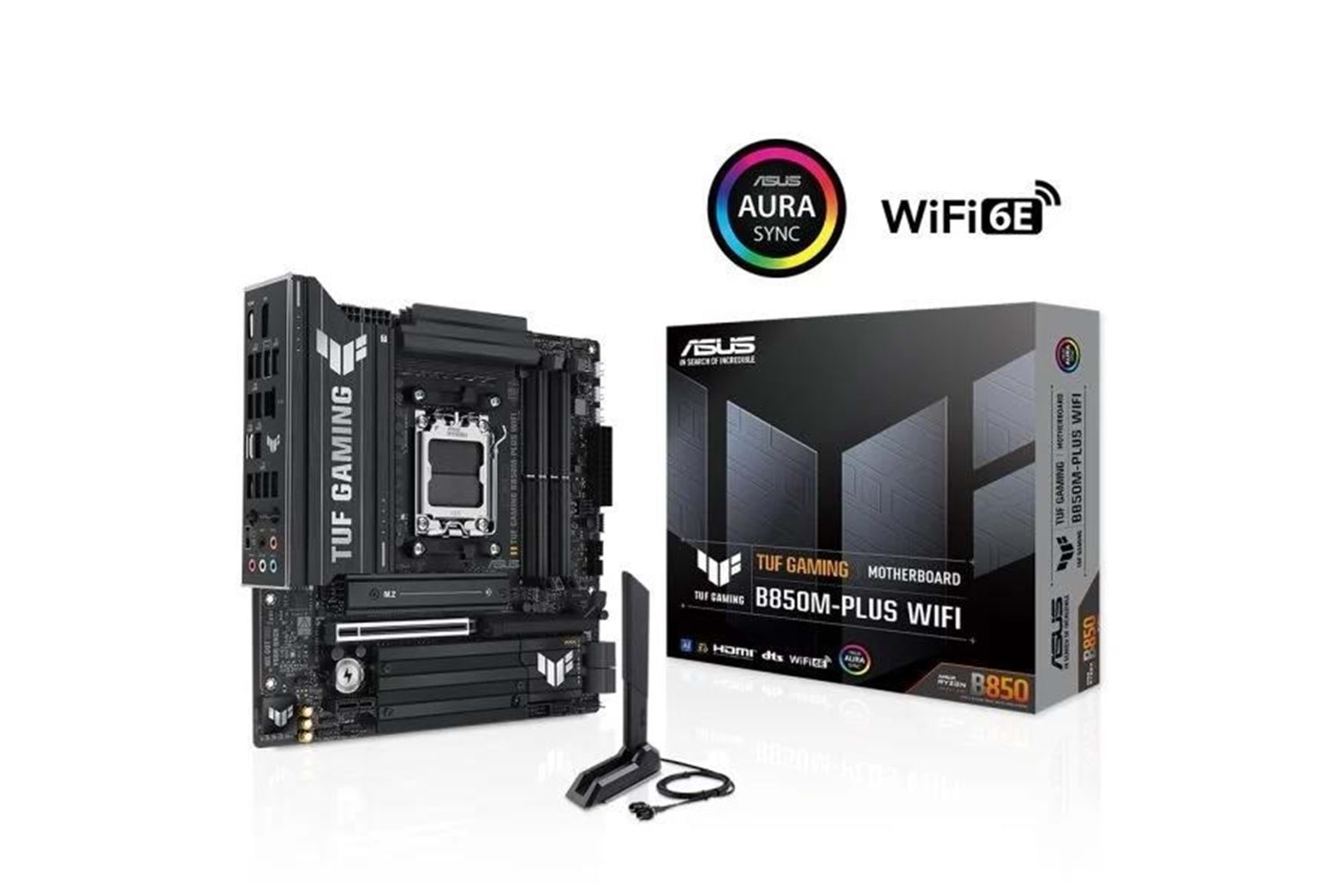ASUS TUF GAMING B850M-PLUS WIFI-7 DDR5 HDMI DP PCIE 5.0 AM5 mATX