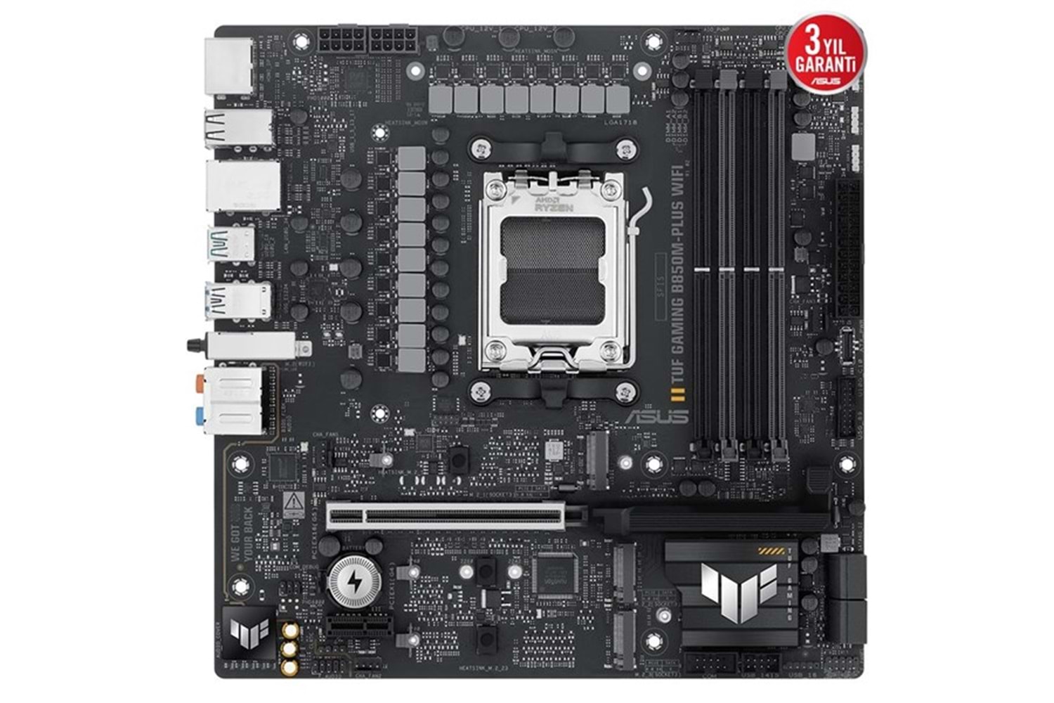 ASUS TUF GAMING B850M-PLUS DDR5 HDMI-DP PCIE 5.0 AM5 mATX