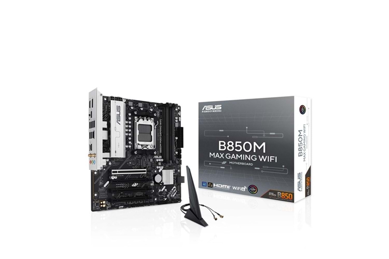ASUS B850M MAX GAMING WIFI6 DDR5 HDMI-DP TYPEC PCIE 5.0 AM5 MATX