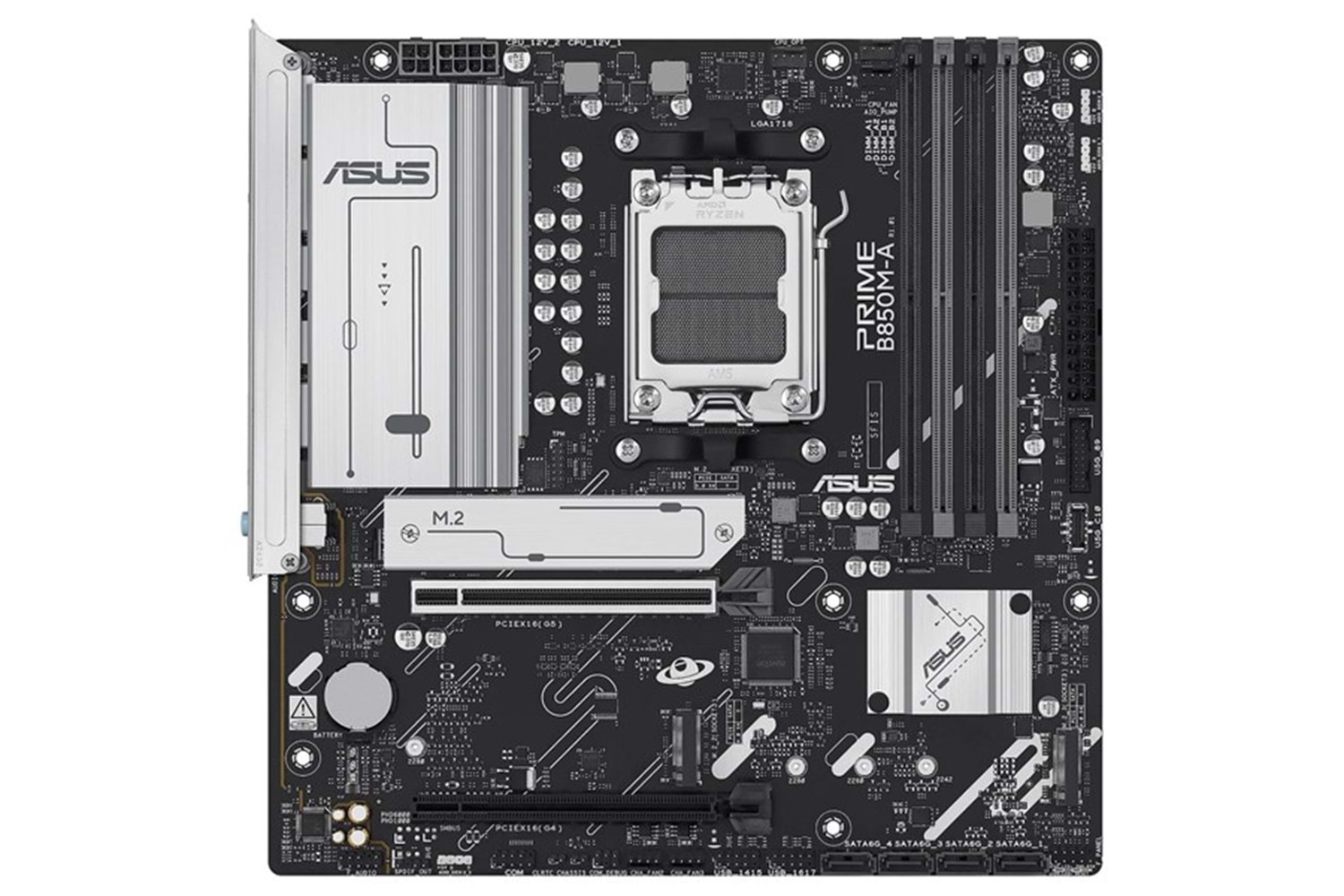 ASUS PRIME B850M-A-CSM DDR5 HDMI-DP PCIE 5.0 AM5 MATX KURUMSAL ANAKART