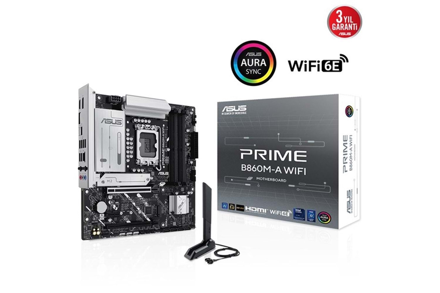 ASUS PRIME B860M-A WIFI7 DDR5 HDMI-DP PCIE 5.0 1851p mATX